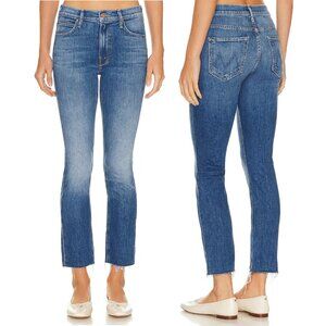 MOTHER The Mid Rise Dazzler Ankle Fray Jeans Size 24 NWT